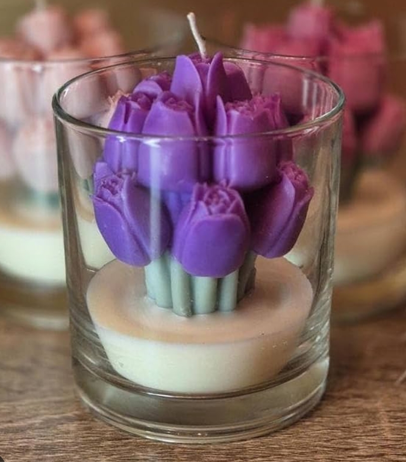 Tulip Bouquet candle