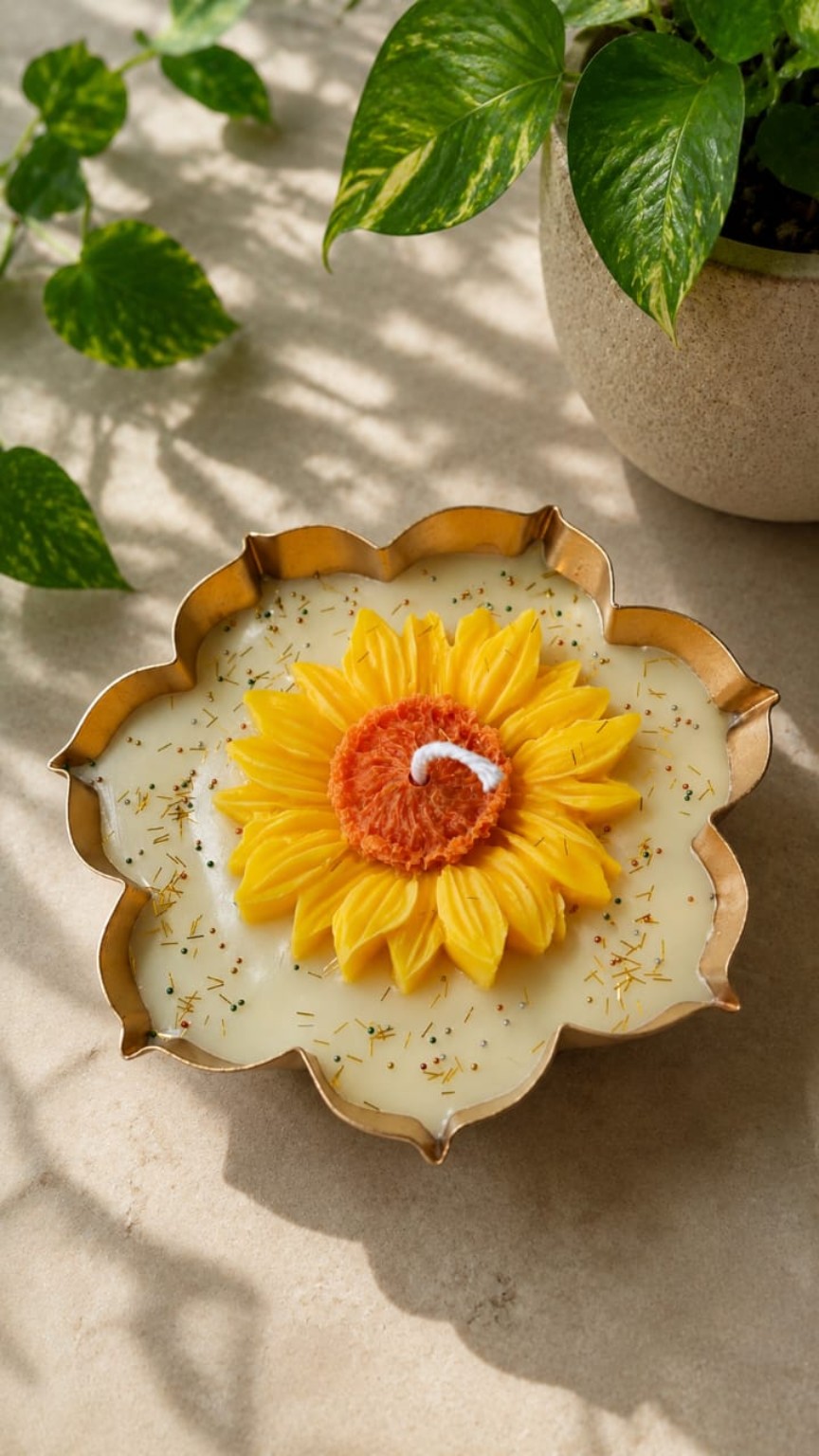 Urli sunflower candle