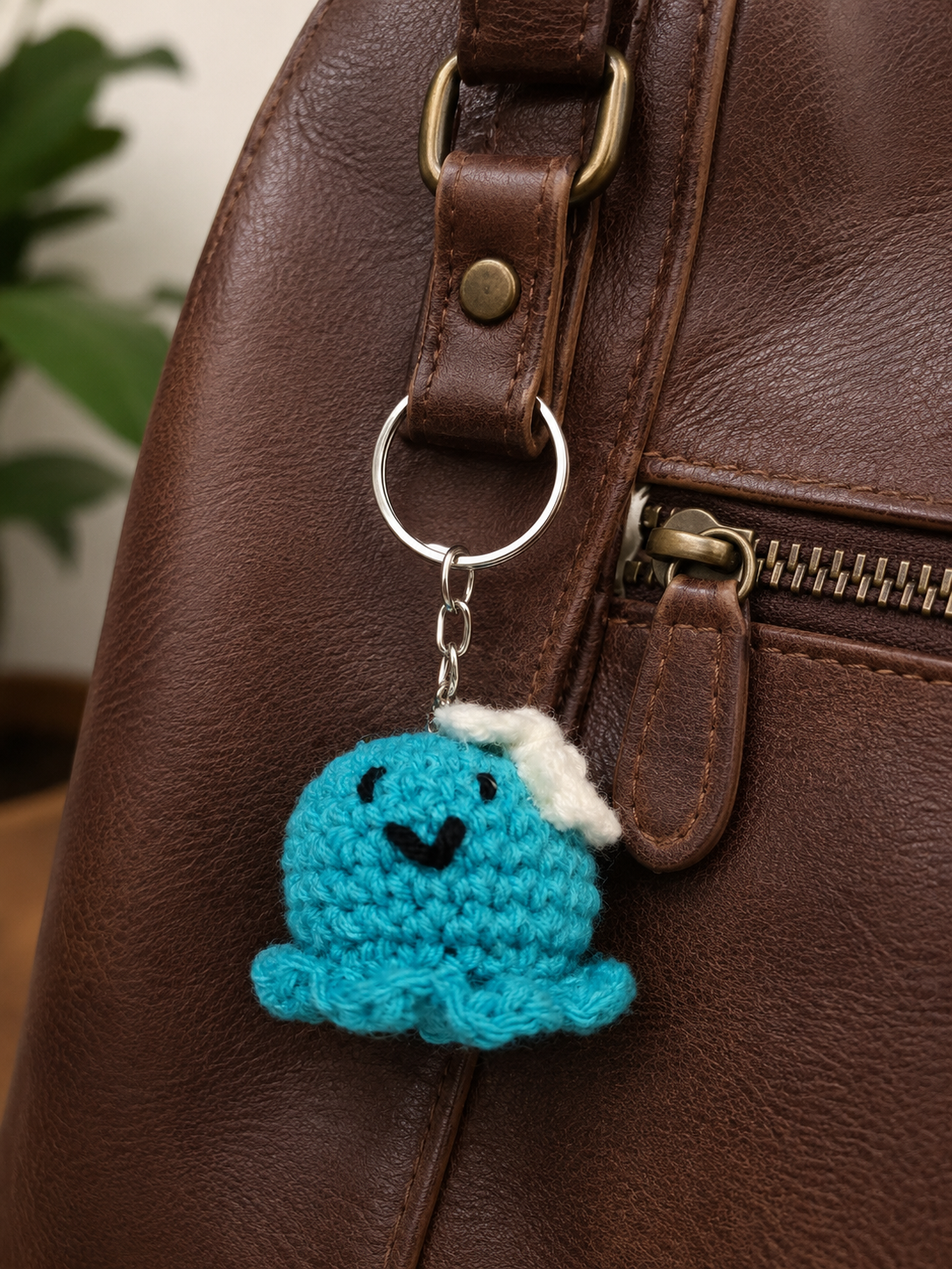 Crochet Octopus keyring