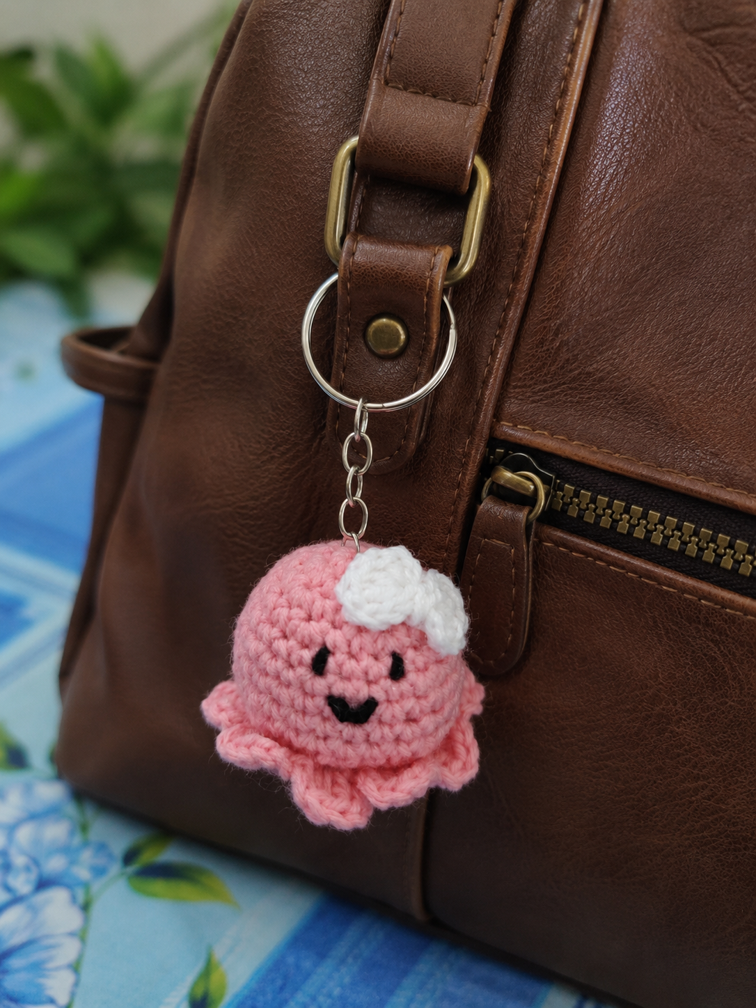 Crochet Octopus keyring