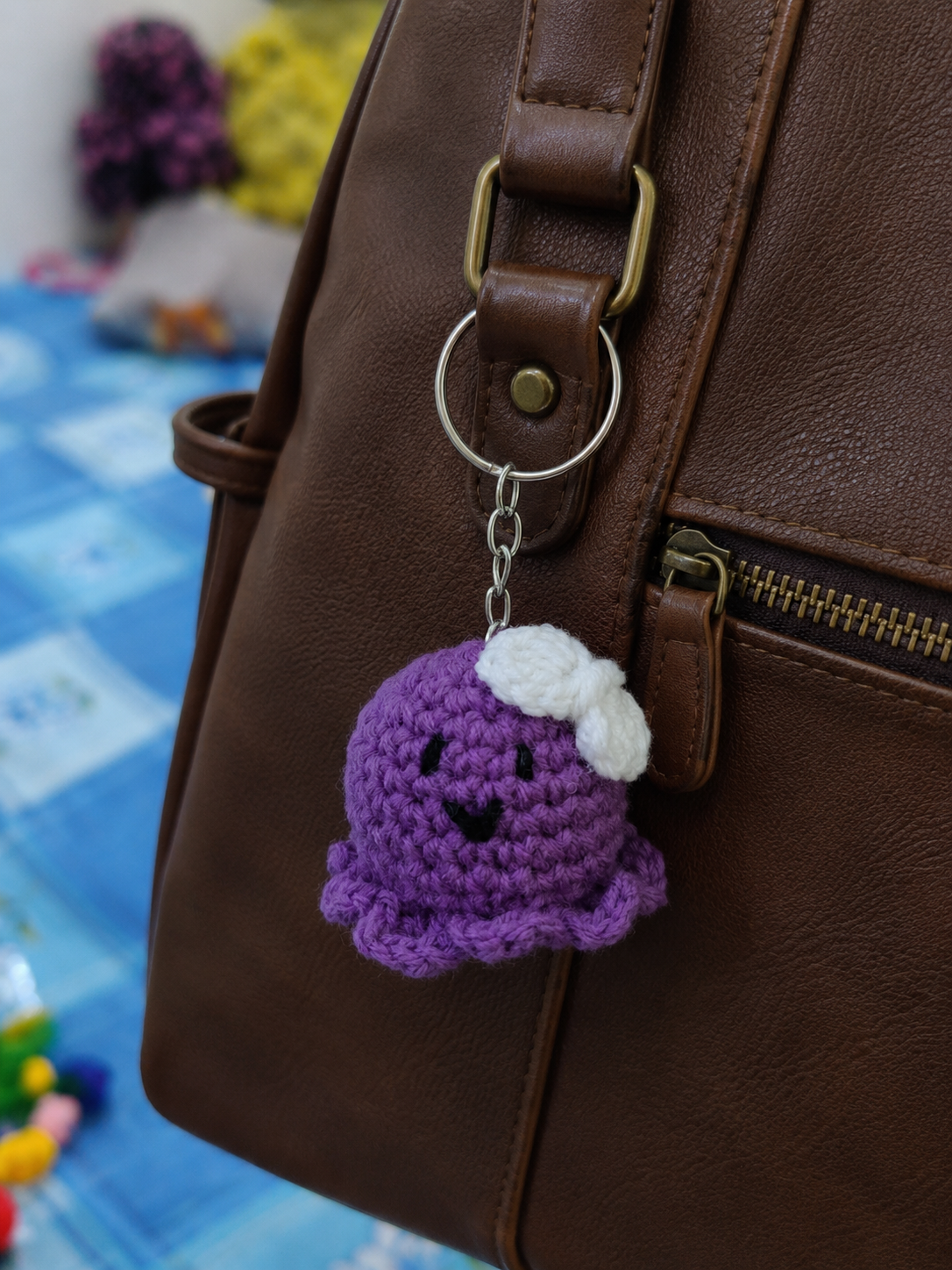 Crochet Octopus keyring