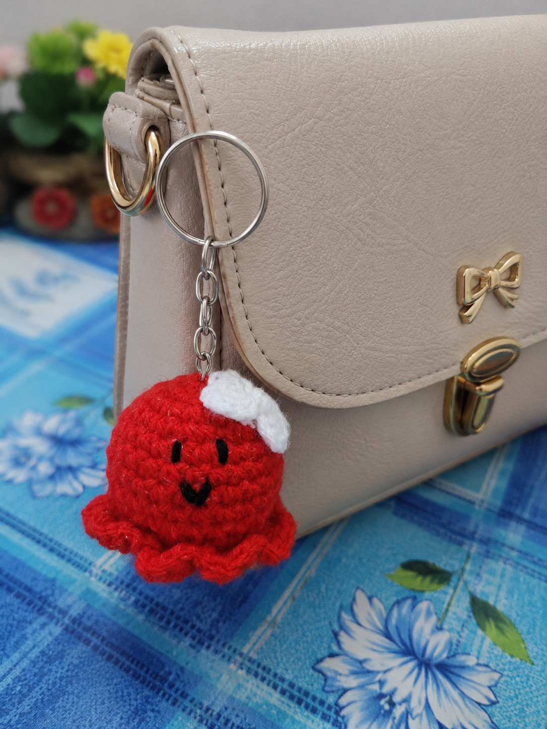 Crochet Octopus keyring