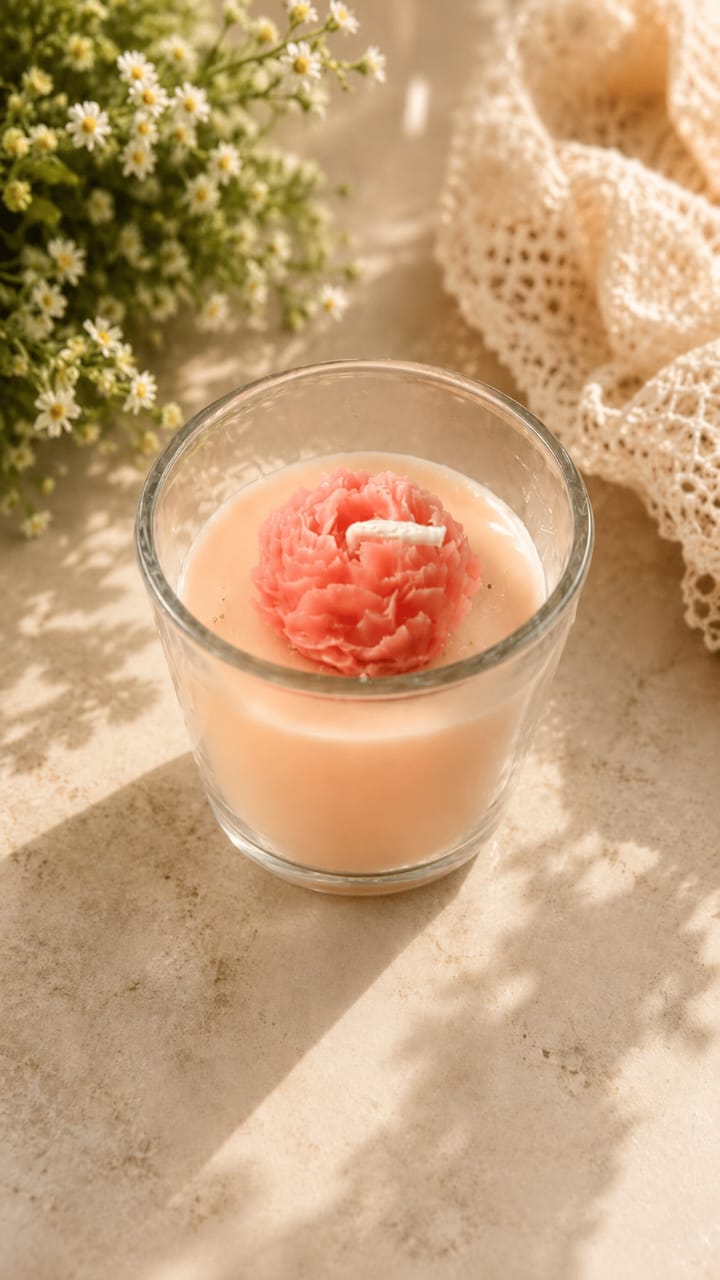 Shiuli glass candle