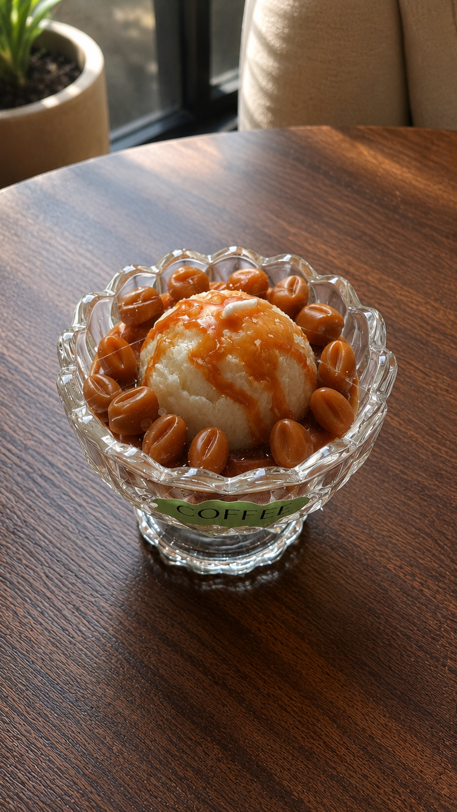 Coffee Dessert Bowl Candle