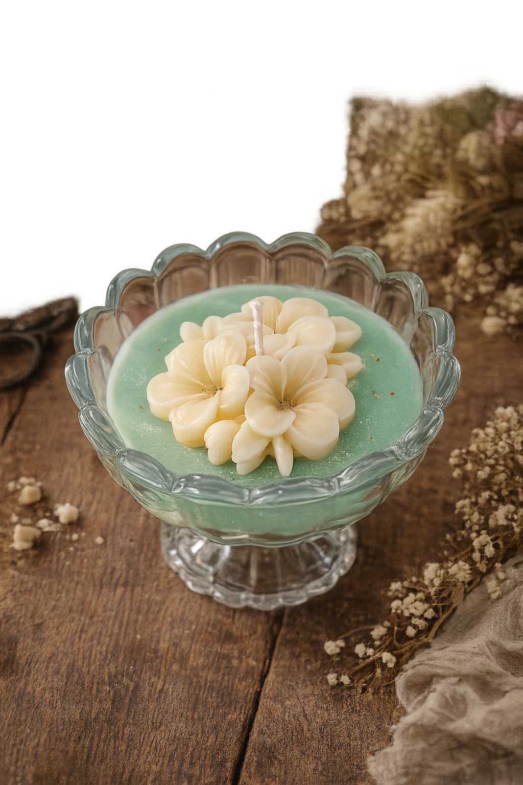 Kathgolap Glass Bowl Candle