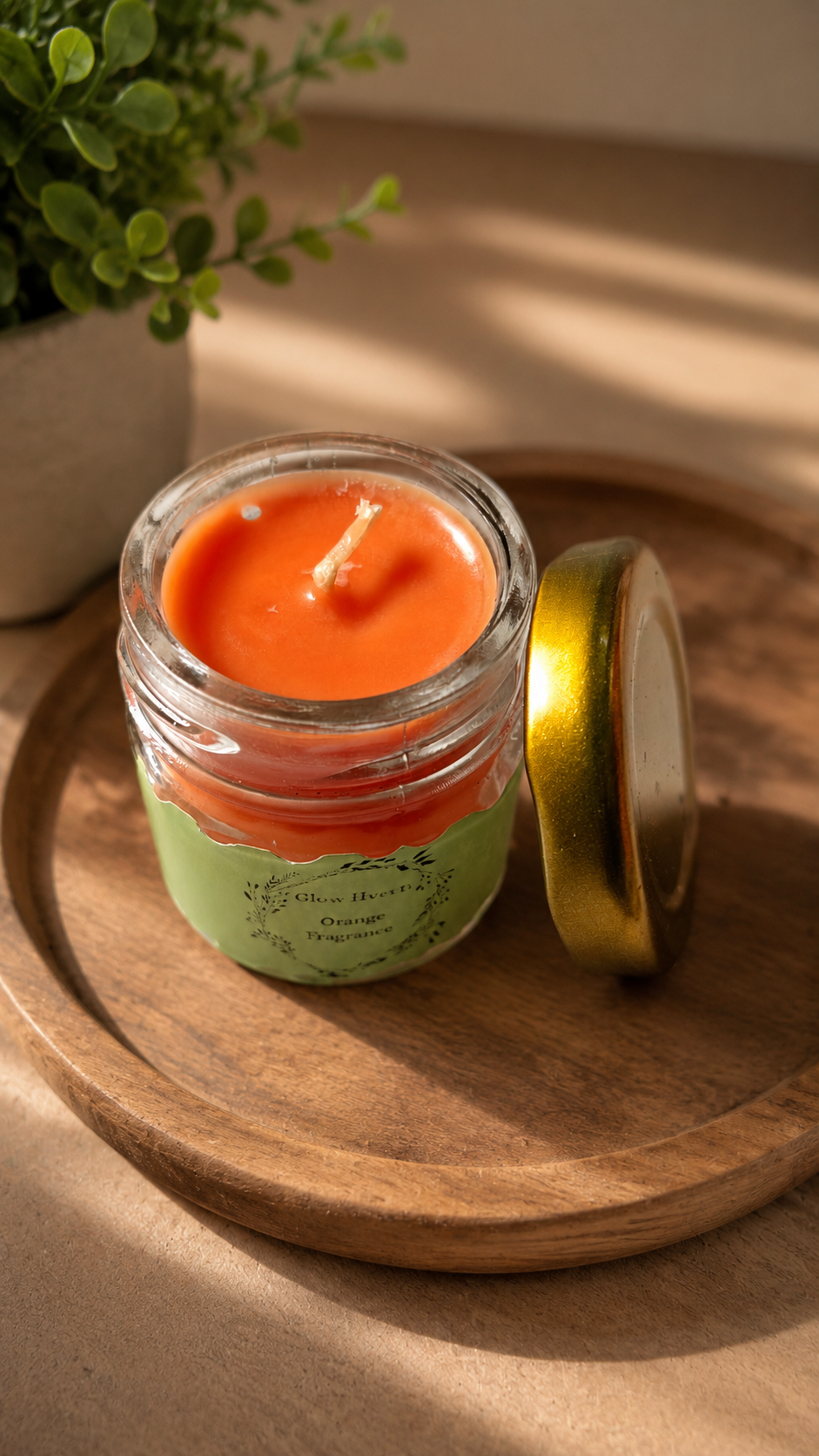 Orange Fragrance small jar Candle